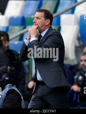 Ian Baraclough, entraîneur-chef de l'Irlande du Nord, lors du match de l'UEFA Nations League à Windsor Park, Belfast. Date de la photo: Dimanche 12 juin 2022. Banque D'Images