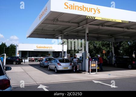 sainsburys station-service dans la baie de herne, kent est, thanet, royaume-uni juin 2022 Banque D'Images