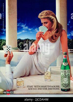 Vintage juillet 1986 'Playboy' magazine publicitaire mensuel, Etats-Unis Banque D'Images