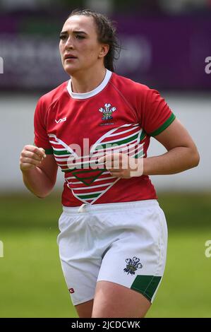 CrossKeys, Royaume-Uni. 12th juin 2022. Fern Davies du pays de Galles RL, pendant le match à Crosskeys, Royaume-Uni, le 6/12/2022. (Photo par Mike Jones/News Images/Sipa USA) crédit: SIPA USA/Alay Live News Banque D'Images