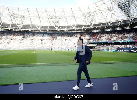 Chunkz avant le match de l'aide au football pour l'UNICEF au London Stadium, Londres. Date de la photo: Dimanche 12 juin 2022. Banque D'Images