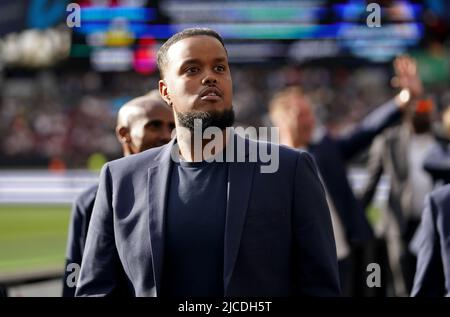 Chunkz avant le match de l'aide au football pour l'UNICEF au London Stadium, Londres. Date de la photo: Dimanche 12 juin 2022. Banque D'Images