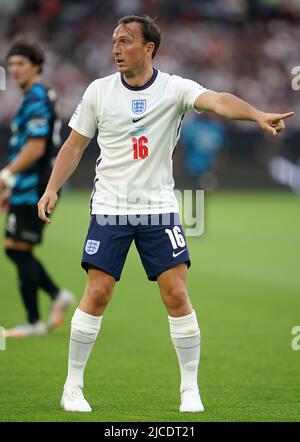 Mark Noble d'Angleterre pendant le match de football de l'UNICEF au London Stadium, Londres. Date de la photo: Dimanche 12 juin 2022. Banque D'Images