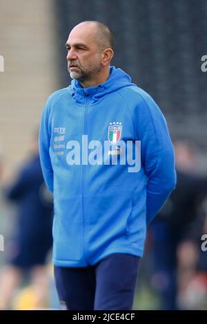 WOLVERHAMPTON ANGLETERRE - JUIN 11 : Attilio LombardoAssistants pendant la Ligue des Nations de l'UEFA - Groupe A3 entre l'Angleterre contre l'Italie au stade Molineux, Banque D'Images