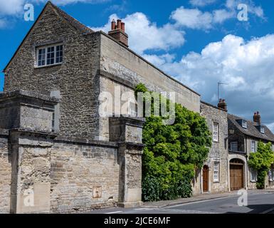 Vue sur Park Street, Woodstock, Oxfordshire Banque D'Images