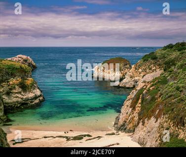 Chine Cove, Point Lobos State Reserve, Big Sur, Monterey County, Californie Banque D'Images