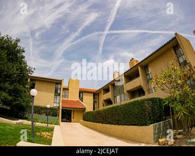 Los Angeles, MAI 13 2015 - vue sur le soleil d'un appartement Banque D'Images