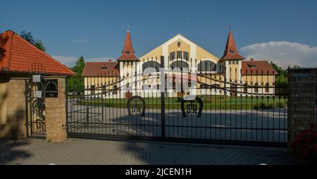 La ferme nationale de Stud à Topolcianky. Slovaquie. Le centre est connu comme étant l'un des plus importants centres de reproduction de toute l'Europe. Banque D'Images