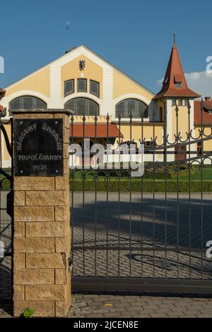 La ferme nationale de Stud à Topolcianky. Slovaquie. Le centre est connu comme étant l'un des plus importants centres de reproduction de toute l'Europe. Banque D'Images