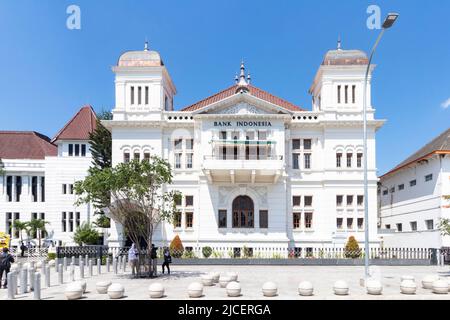 Façade du bâtiment Bank Indonesia à Yogyakarta, Indonésie Banque D'Images