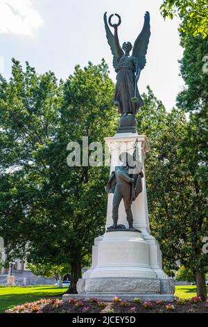Confederate Soldiers Monument sur le terrain du capitole de l'État de l'Arkansas à Little Rock, Arkansas. (ÉTATS-UNIS) Banque D'Images