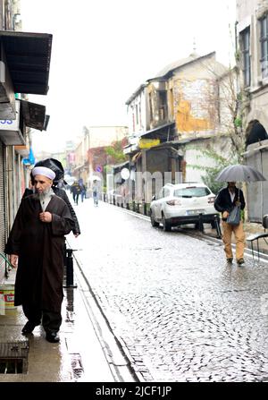 Un jour pluvieux à Istanbul, Turquie. Banque D'Images