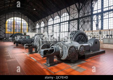 Dortmund, Rhénanie-du-Nord-Westphalie, Allemagne - salle des machines. LWL Industrial Museum Colliery Zollern. La mine de charbon Zollern est une mine de charbon désexploitée située dans le nord-ouest de la ville de Dortmund, dans le quartier de Boevinghausen. Banque D'Images