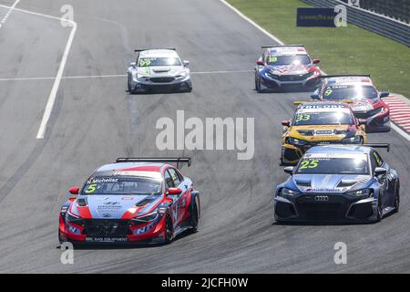 05 MICHELISZ Norbert (HUN), BRC Hyundai N Squadra Corse, Hyundai Elantra N TCR, action pendant la course de Hongrie 2022, 3rd ronde de la FIA World Touring car Cup 2022, sur le Hungaroring de 10 juin à 12 à Budapest, Hongrie - photo: Gregory Lenormand/DPPI/LiveMedia Banque D'Images