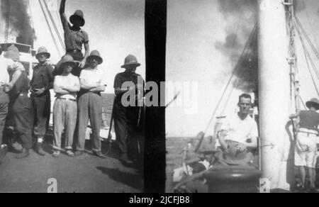 Éthiopie, guerre de l'Éthiopie 1935, Gabbiano Steamer Banque D'Images