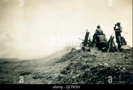 Éthiopie, guerre de l'Éthiopie 1935, Amba Aradam, opérations de guerre Banque D'Images