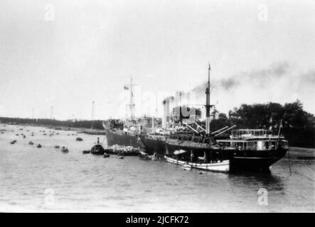 Éthiopie, guerre de l'Éthiopie 1935, Gabbiano Steamer Banque D'Images