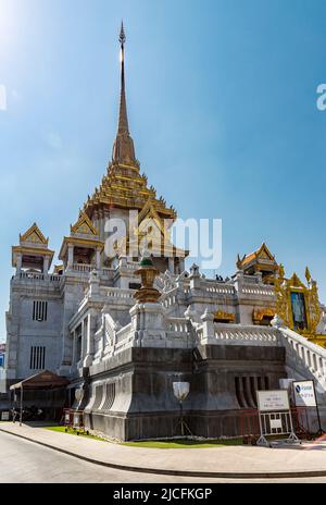Temple du Bouddha d'or, Phra Maha Mondop, Wat Traimit, Bangkok, Thaïlande Banque D'Images