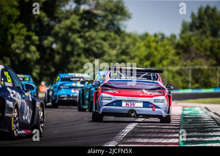 05 MICHELISZ Norbert (HUN), BRC Hyundai N Squadra Corse, Hyundai Elantra N TCR, action pendant la course de Hongrie 2022, 3rd de la FIA World Touring car Cup 2022, sur le Hungaroring de 10 juin à 12 à Budapest, Hongrie - photo: Clément Luck/DPPI/LiveMedia Banque D'Images