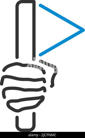 Icône de la fête du travail.Contour gras modifiable avec Color Fill Design.Illustration vectorielle. Illustration de Vecteur