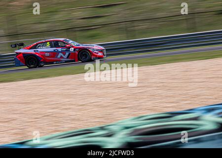 05 MICHELISZ Norbert (HUN), BRC Hyundai N Squadra Corse, Hyundai Elantra N TCR, action pendant la course de Hongrie 2022, 3rd de la FIA World Touring car Cup 2022, sur le Hungaroring de 10 juin à 12 à Budapest, Hongrie - photo: Clément Luck/DPPI/LiveMedia Banque D'Images