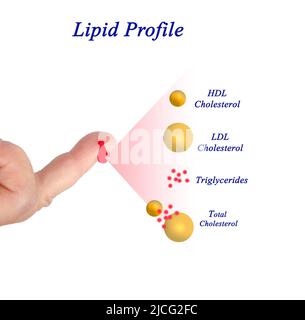 Gamme souhaitable de profil lipidique Banque D'Images