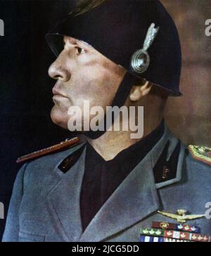 BENITO MUSSOLINI (1883-1945) dictateur italien en 1940 Banque D'Images