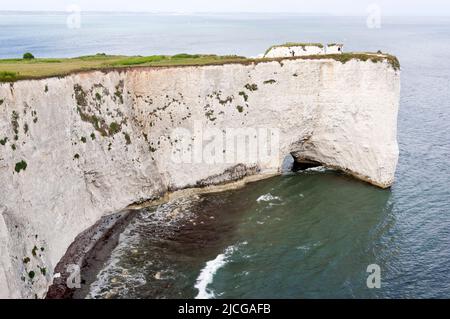 Old Harry Rocks et les Pinnacles, Dorset, Angleterre Banque D'Images