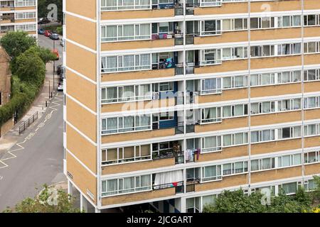 Vue générale sur les jardins de Churchill, un domaine du conseil, à Pimlico. Photo prise le 9th juin 2022. © Belinda Jiao jiao.bilin@gmail.com 07598931257 ht Banque D'Images