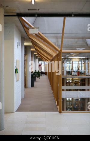 Maison d'édition Gyldendal, bureau principal en Norvège, conçue par l'architecte Sverre Fehn, lauréat du prix Pritzker, en 2007. Banque D'Images