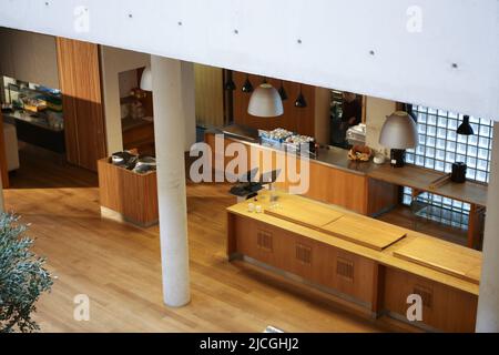 Maison d'édition Gyldendal, bureau principal en Norvège, conçue par l'architecte Sverre Fehn, lauréat du prix Pritzker, en 2007. Banque D'Images