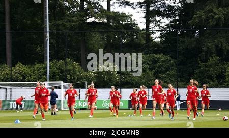 Zeist, pays-Bas. 13 juin 2022, ZEIST - la sélection des femmes néerlandaises lors d'une session de formation de l'équipe nationale féminine néerlandaise au campus de la KNVB sur 13 juin 2022 à Zeist, aux pays-Bas. L'équipe féminine néerlandaise prépare le Championnat d'Europe de football en Angleterre. ANP MAURICE VAN STEEN Banque D'Images