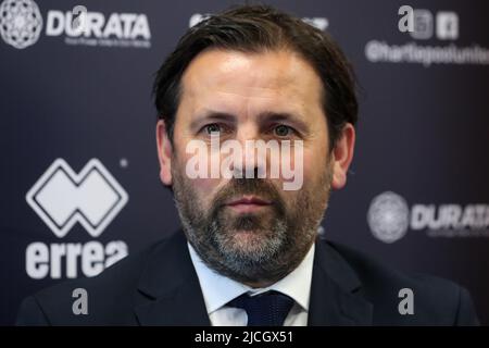 HARTLEPOOL, ROYAUME-UNI. 13th JUIN Paul Hartley est dévoilé comme nouveau directeur de Hartlepool United à Victoria Park, Hartlepool, le lundi 13th juin 2022. (Credit: Mark Fletcher | MI News) Credit: MI News & Sport /Alay Live News Banque D'Images