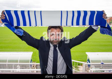 HARTLEPOOL, ROYAUME-UNI. 13th JUIN Paul Hartley est dévoilé comme nouveau directeur de Hartlepool United à Victoria Park, Hartlepool, le lundi 13th juin 2022. (Credit: Mark Fletcher | MI News) Credit: MI News & Sport /Alay Live News Banque D'Images