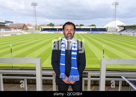 HARTLEPOOL, ROYAUME-UNI. 13th JUIN Paul Hartley est dévoilé comme nouveau directeur de Hartlepool United à Victoria Park, Hartlepool, le lundi 13th juin 2022. (Credit: Mark Fletcher | MI News) Credit: MI News & Sport /Alay Live News Banque D'Images