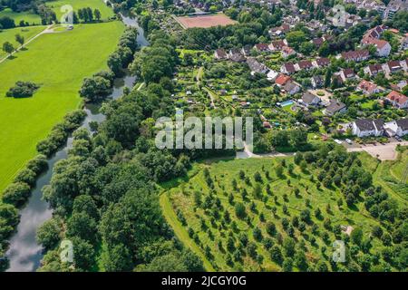 Schwerte, Rhénanie-du-Nord-Westphalie, Allemagne - paysage de la Ruhr près de Schwerte. Schwerte est une ville de taille moyenne dans la région de Ruhr, dans le quartier d'Unna. Banque D'Images