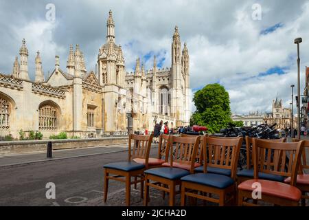 Matin du printemps au King's College, une partie de l'université de Cambridge. Cambridge, Angleterre. Banque D'Images