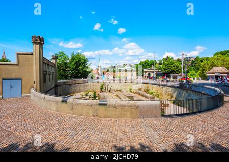 Barengraben ou Bear Pit est une attraction touristique populaire dans la ville de Berne en Suisse Banque D'Images