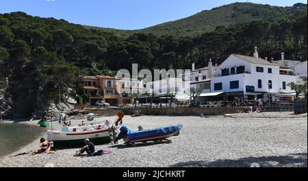 Sa Tuna cove sur la Costa Brava, province de Gérone Catalogne Espagne Banque D'Images