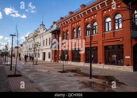 Tula, Russie. 28th mai 2022. Vue sur le bâtiment du musée historique d'État de Moscou (manoir des marchands de Belolipetsky) dans la rue Metallistov, dans la ville de Tula, en Russie Banque D'Images