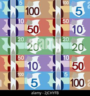 papier peint argent canadien ou australien Illustration de Vecteur