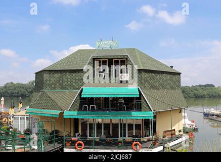 Auberge Otard sur la rivière Sava à Belgrade Banque D'Images