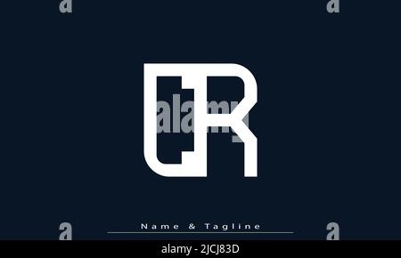Lettres de l'alphabet initiales Monogram logo CR , RC Illustration de Vecteur
