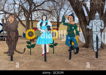 Libéral, Kansas - la maison de Dorothy et le pays d'Oz, une attraction touristique inspirée du film de 1939, le magicien d'Oz. Banque D'Images