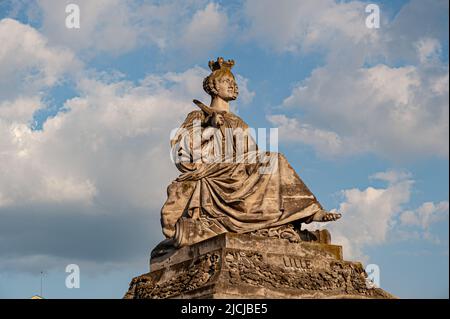 Statue de Lille sur la place de la Concorde. Paris, France. 05/2009 Banque D'Images