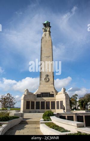 PLYMOUTH, DEVON, Royaume-Uni - 16 OCTOBRE 2021 Plymouth Naval Memorial Banque D'Images