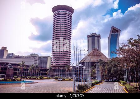 Nairobi Capital City County Streets Cityscapes Skyline gratte-ciel bâtiments modernes paysages Architecture structures monuments Tours Voyage à l'extérieur Banque D'Images