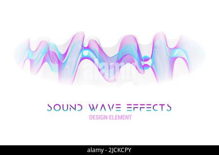 Modèles créatifs fluides abstraits avec ondes linéaires dynamiques.cartes, jeu de couvertures de couleur. Conception géométrique. Égaliseur d'ondes sonores moderne. Illustrateur de vecteur Illustration de Vecteur
