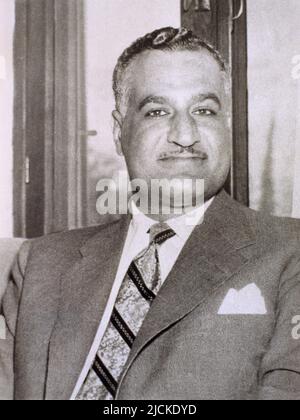 Égypte Gamal Abdel Nasser deuxième président de l'Égypte en fonction 1956-1970 Banque D'Images