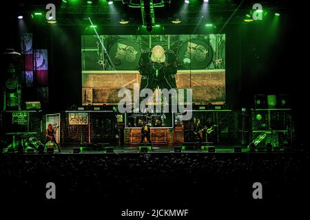 Judas Priest sur scène à l'aréna de Saab à Linkoping, en Suède, au 12 juin 2022. Foto: Carolina Byrmo / Aftonbladet / TT code 2512 Banque D'Images